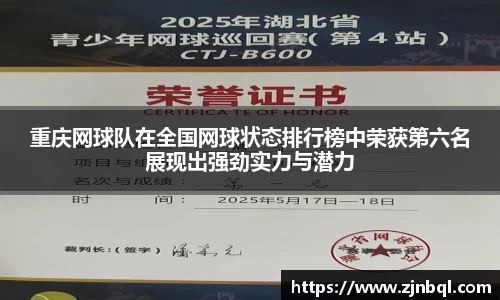 重庆网球队在全国网球状态排行榜中荣获第六名展现出强劲实力与潜力